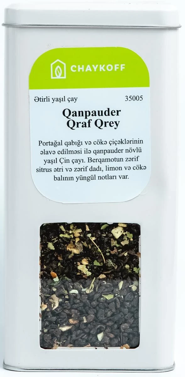 Qanpauder qraf qrey ətirli yaşıl çay (250 qr)