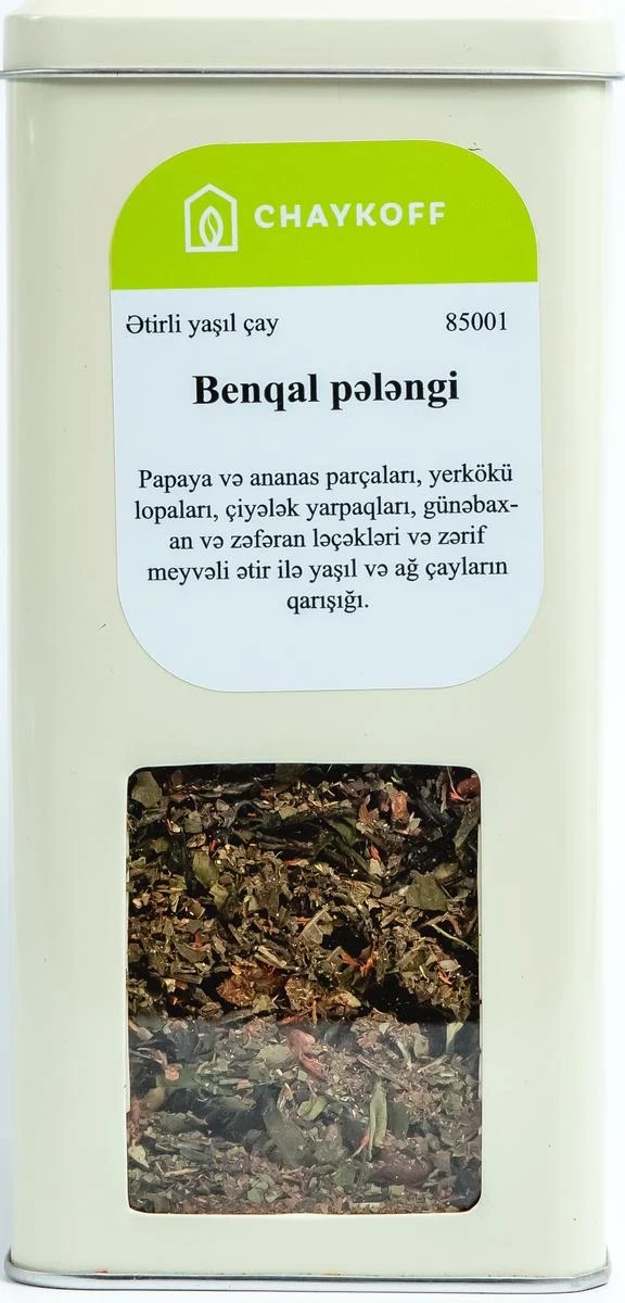 Benqal pələngi ətirli yaşıl çay (100 qr)